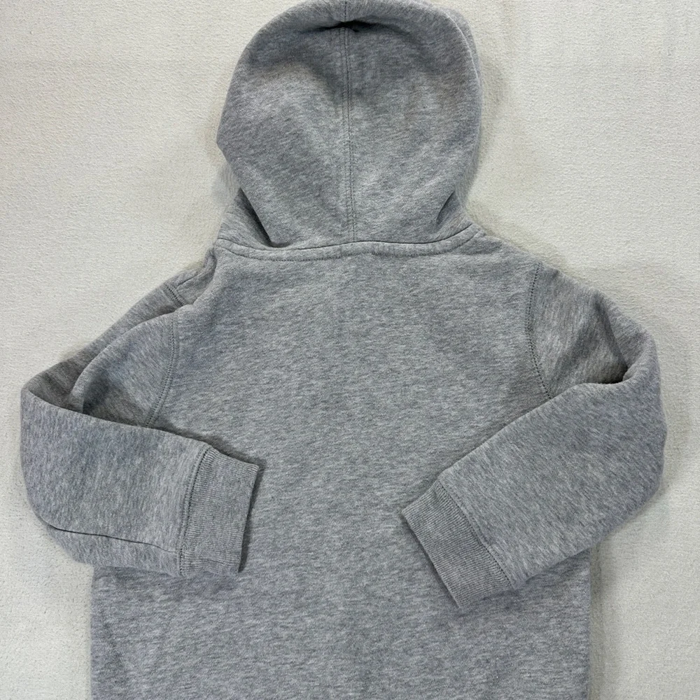 GAP Kids Heather Gray Hoodie with Navy Logo